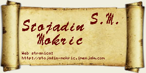 Stojadin Mokrić vizit kartica